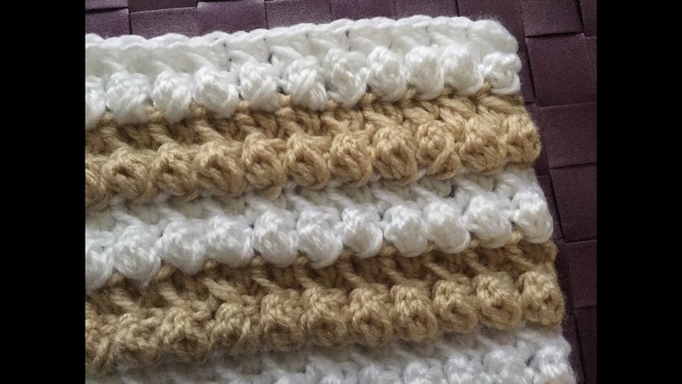 Easy Blanket or Scarf Crochet Stitch | One Row Repeat