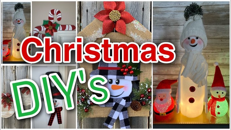 Easy Crafts and Decor Ideas for 2021.Christmas DIY.DIY Snowman Crafts