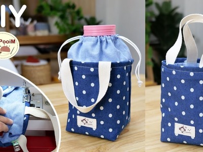Easy  tricks! How to make a Bottle pouch bag