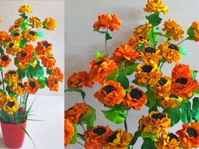 Foamiran Flowers | flower making | tutorials | flowers with foam sheet | DIY | foamiran crafts