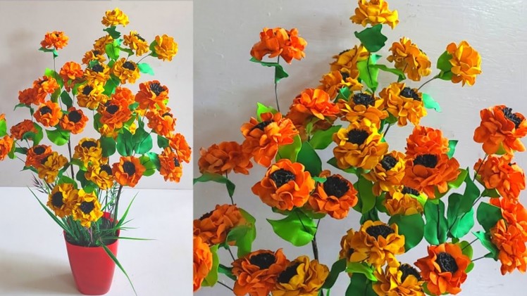 Foamiran Flowers | flower making | tutorials | flowers with foam sheet | DIY | foamiran crafts