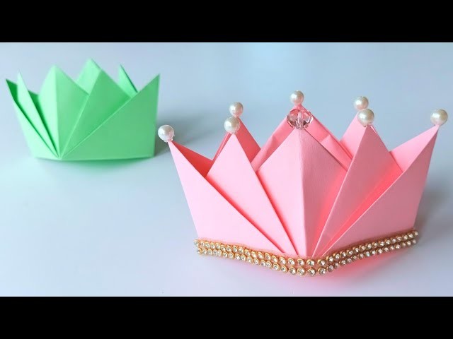 how-to-make-a-paper-crown-origami-crown-how-to-make-paper-crown-diy