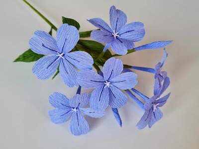 How To Make Blue Plumbago Paper Flower. Paper Flower. Góc nhỏ Handmade