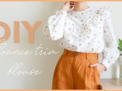 How To Make Flounce-Trimmed Blouse [Part 1] Pattern Making Tutorial