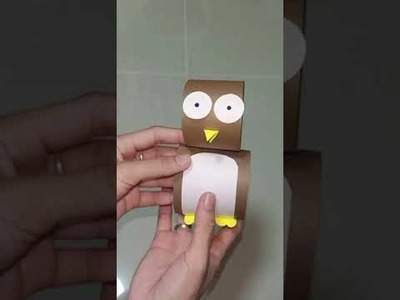 How to make paper penguin. Paper Craft DIY. #Shorts