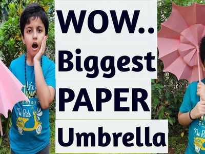 #Origami #umbrella||#how To make Paper Umbrella That Open And Close| #PaperCraft #diy||By Arpith S||