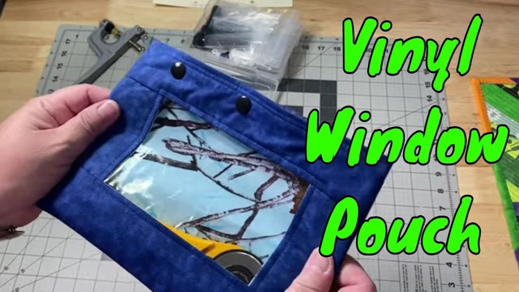 Sew a pouch with a vinyl window