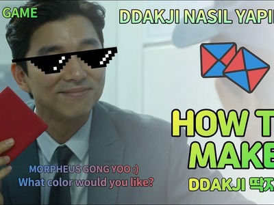 SQUID GAME DDAKJI with Gong Yoo (How to make Ddakji)