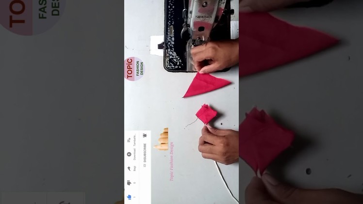 Wow latken making tutorial || how to make fabric flower latkan || Diy sewing ||