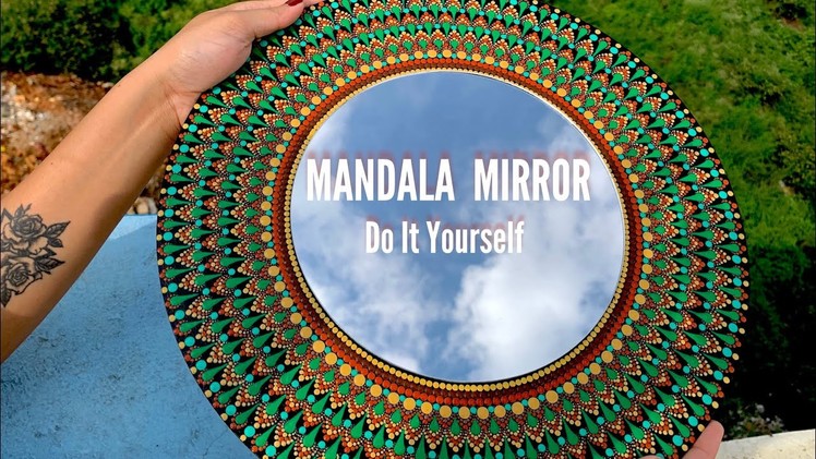 #38 How to make Mandala Mirrors | DIY | Mirror Tutorial | Home Decor ideas | Dot Art Ideas | Mandala