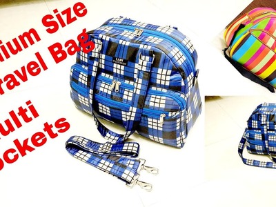 DIY: Medium Size Travel Bag, Handbag,Diper Bag Tutorial By Anamika Mishra. 