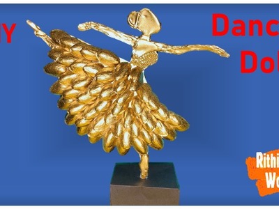 DIY |Quick n easy Gift Idea |  Showpiece |  Pista Shell Dancing Doll Deco Craft  | Unique Craft | RW