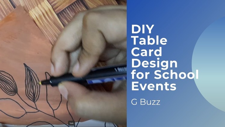 DIY Table Card Design for School Events