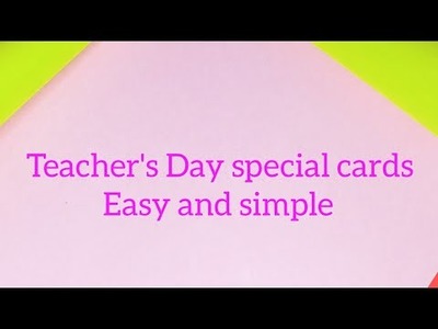 DIY Teacher's Day cards.Gift ideas easy handmade.Malayalam YouTube channel.activity and fun.