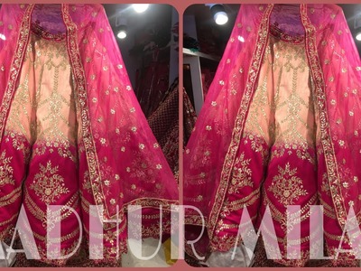 Double Shade BRIDAL Handwork Lehenga in Gota-Patti by Madhur Milan at Chandni Chowk #shorts #trend