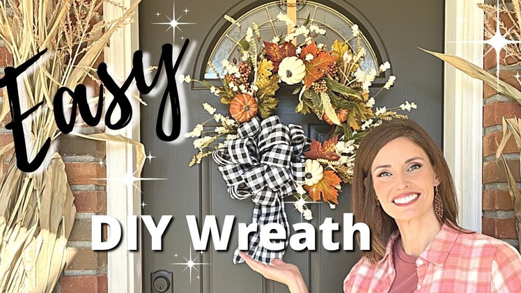 EASY DIY WREATH TUTORIAL, INCLUDING HOW TO MAKE A BEAUTIFUL BOW