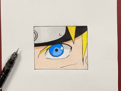 Easy to draw | how to draw Naruto’s eye easy step-by-step