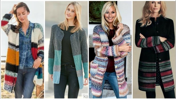 Elegant New Hand Knitting Ladies Sweaters Designs Ideas