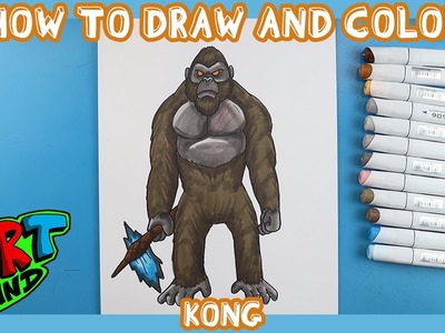 How to Draw and Color KONG