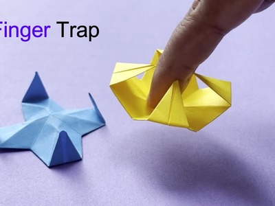 How to make DIY origami FINGER TRAP | paper finger trap, origami fidget