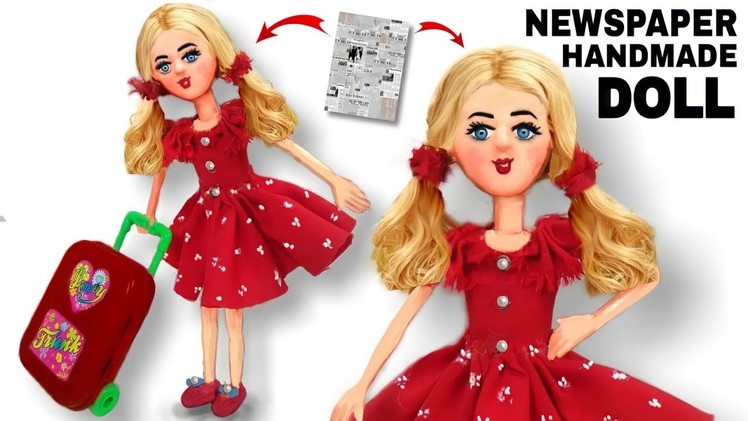 How To Make Doll | DIY Barbie Doll Dress | Barbie And Chelsea I Handmade Doll | Barbie Crafts Ideas
