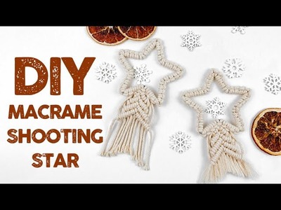 HOW TO MAKE MACRAME SHOOTING STAR CHRISTMAS DECOR.CHRISTMAS ORNAMENT