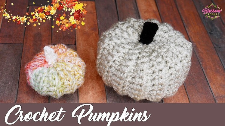 Make your own DIY Crochet Pumpkins - Mini to Massive! Autumnal. Fall Decor