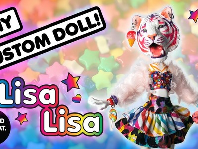 MONSTER HIGH REPAINT! DIY CUSTOM DOLL - LISA LISA - RAINBOW TIGER