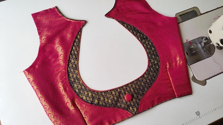 New latest model blouse design || popular patch work blouse design || paithani sarre blouse design
