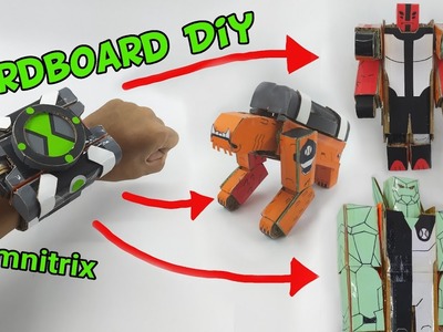 Omnitrix Becomes 3 Alien - Cardboard Diy Ben 10 Classic Omnitrix (Wildmutt, DiamondHead,FourArms)