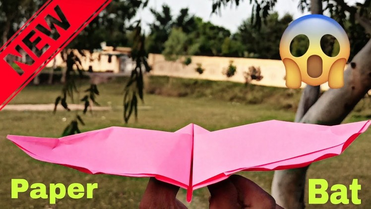 Paper Bat Making | How to Make a Paper Plane Fly Like a Bat | New paper bat flapping wings