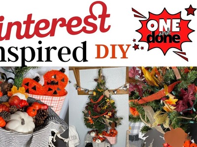 ???? PINTEREST INSPIRED FALL TREE DIY | EASY TRANSITION FROM FALL TO CHRISTMAS | ONE AND DONE SERIES