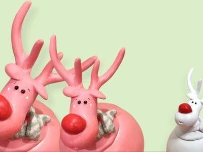 Red Nose Reindeer Jar Easy DIY Clay Craft Gift Idea