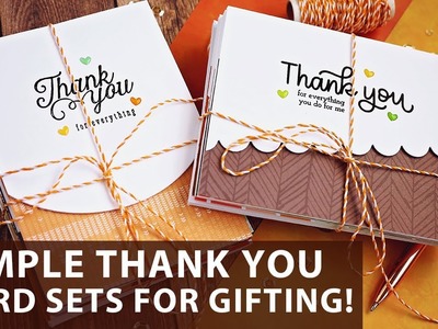 Simple Thank You Card Sets Perfect for Gifting!