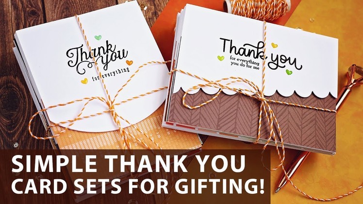 Simple Thank You Card Sets Perfect for Gifting!