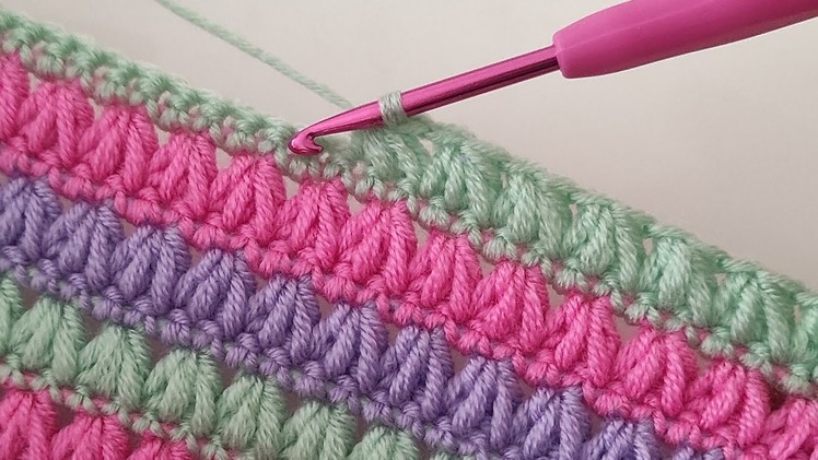 Super Easy crochet baby blanket pattern for beginners ~ Trend Crochet Blanket Pine Knitting Pattern