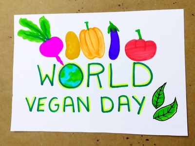 World Vegan Day || World Vegan Day Drawing