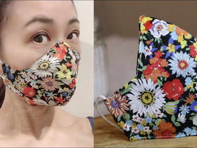 3 Minutes pattern mask sewing tutorial | EASY DIY for Beginners