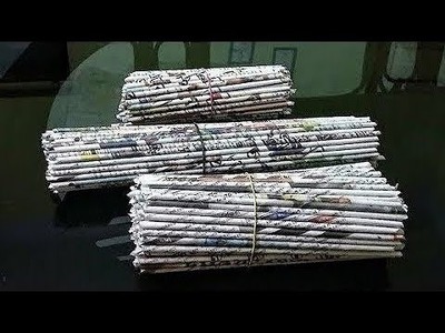 3 Newspaper craft.Best out of waste craft ideas