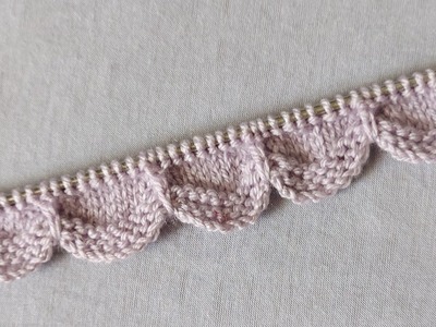 Beautiful Knitting Border Design | easy and simple | how to knit