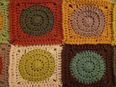 Circle in a Square Motif - with Join as You Go Technique - Crochet Tutorial!