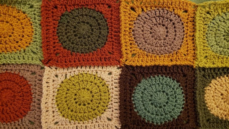 Circle in a Square Motif - with Join as You Go Technique - Crochet Tutorial!