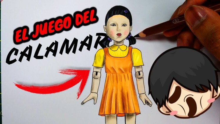 Como DIBUJAR a LA MUÑECA del JUEGO DEL CALAMAR  facil  ☠ How to draw THE SQUID GAME DOLL | Cls artz