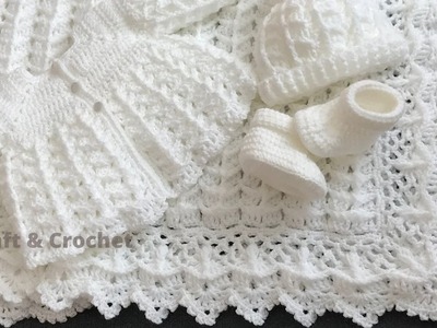 Crochet baby cardigan.craft & crochet cardigan 3402