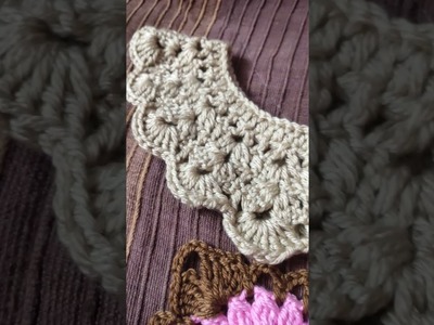 Crochet Granny Square and collar short video