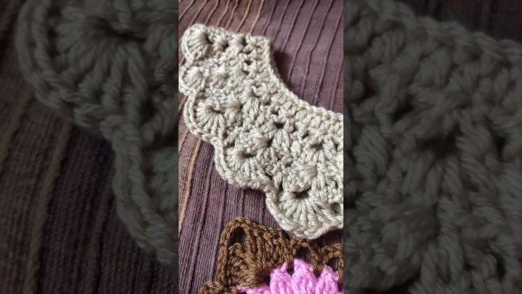 Crochet Granny Square and collar short video