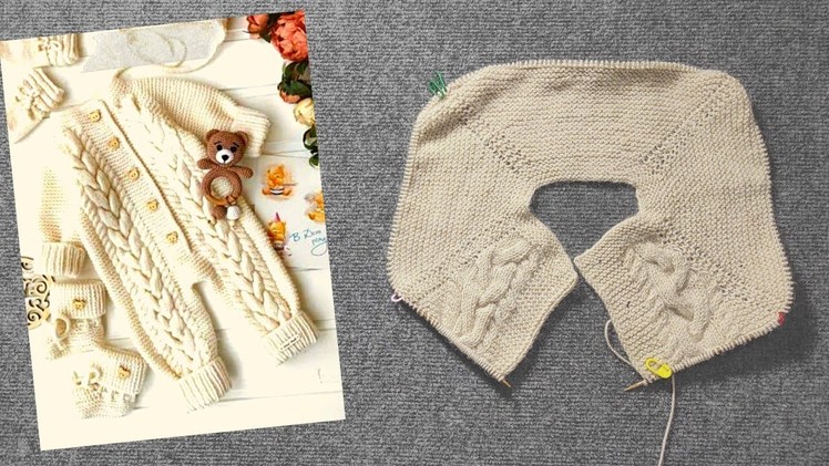 Designer Baby Romper 0 to 3 Months | Easy To knit Romper Part-1 | Tutorial In Urdu