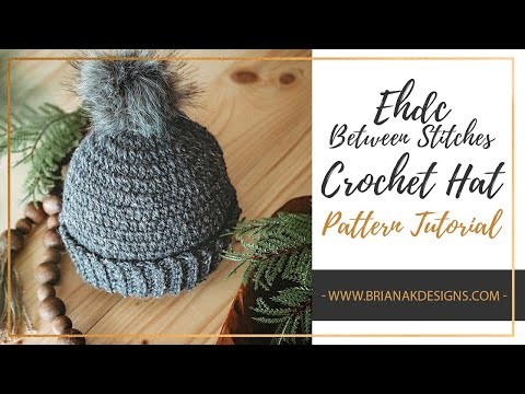 Extended Half Double Crochet Between Stitches Hat Pattern