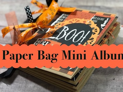 Halloween Paper Bag Mini Album • TUTORIAL
