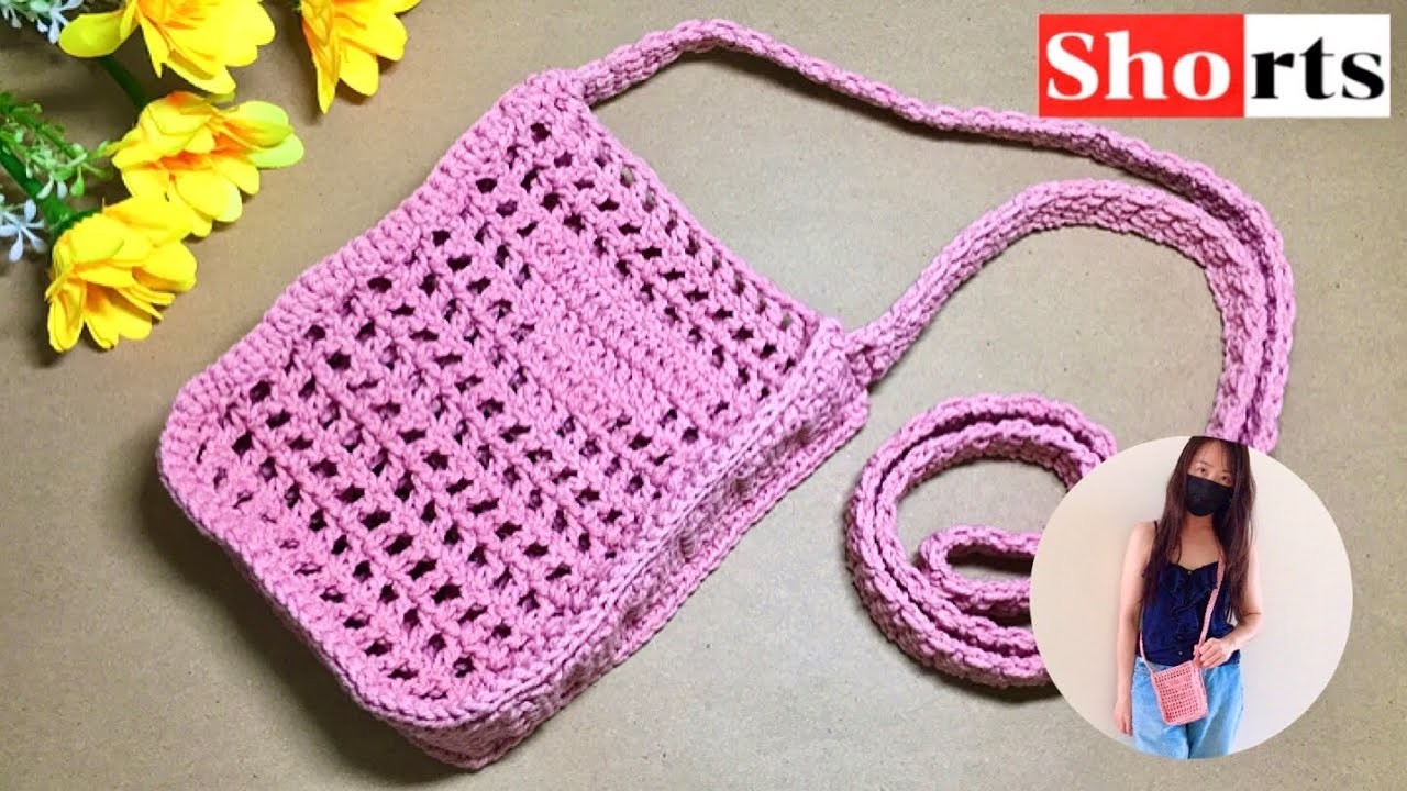 How to crochet like a Prada bag Shorts Clip video | Bag crochet shorts video